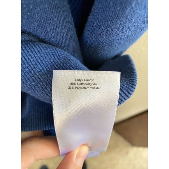 Hurley Mens Blue Fleece Hoodie L Pullover‎ Sweatshirt pullover cotton hooded - Picture 6 of 8